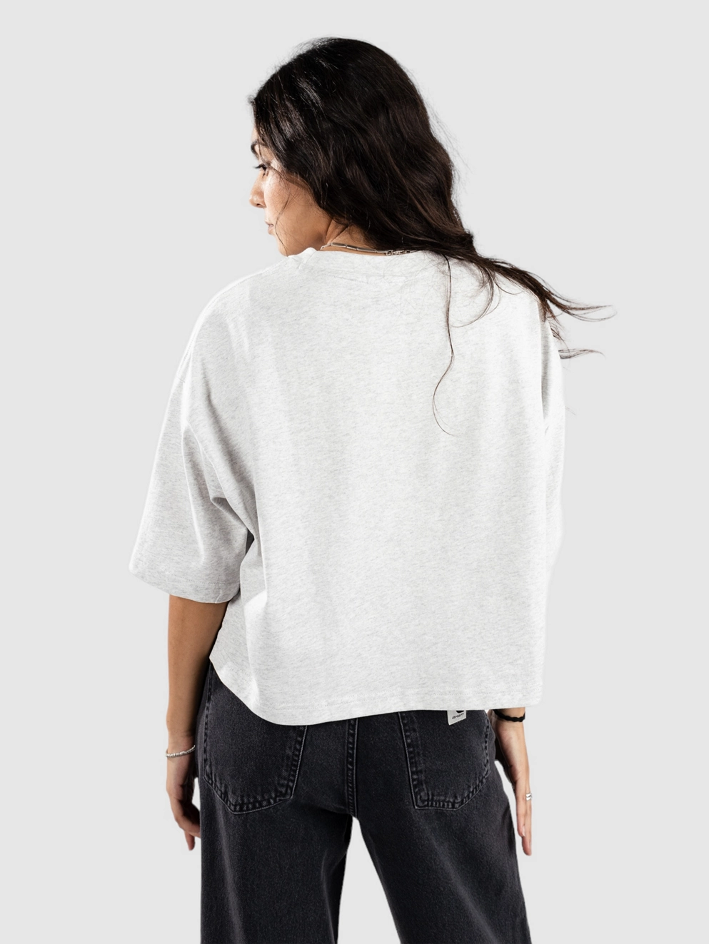 New Balance Logo Relaxed Jersey T-Shirt ash heather