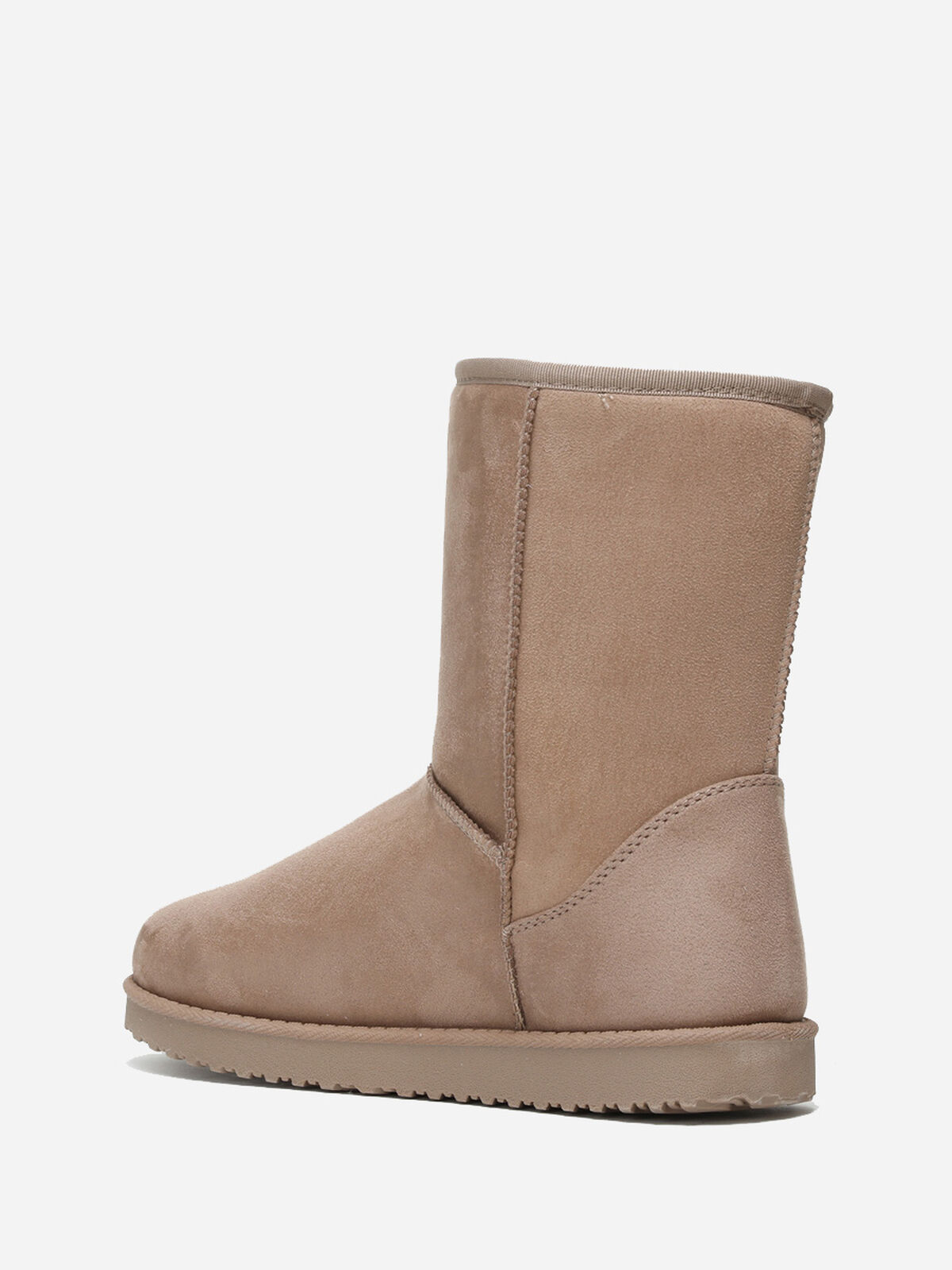 Boots fourrées grandes tailles- Taupe