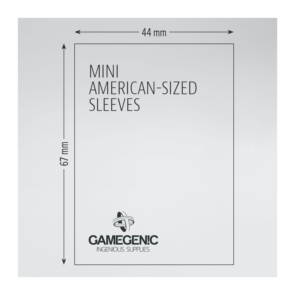 Gamegenic - PRIME - Mini American-Sized - Sleeves - 44 x 67 mm