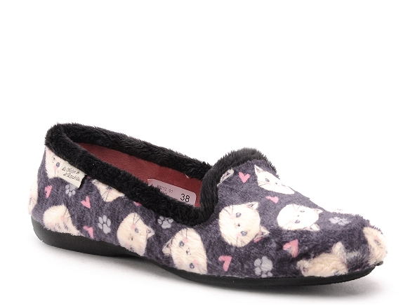La maison de l espadrille chaussons femme 6147 5 noir