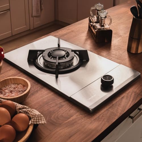 Cecotec Plaque à gaz Bolero Squad G 4200S Glass Black. Plaque à gaz avec 4 feux, finition verre noir, puissance 8000W, grilles individuelles et allumage électrique avec sécurité des vannes. : Cuisine et Maison