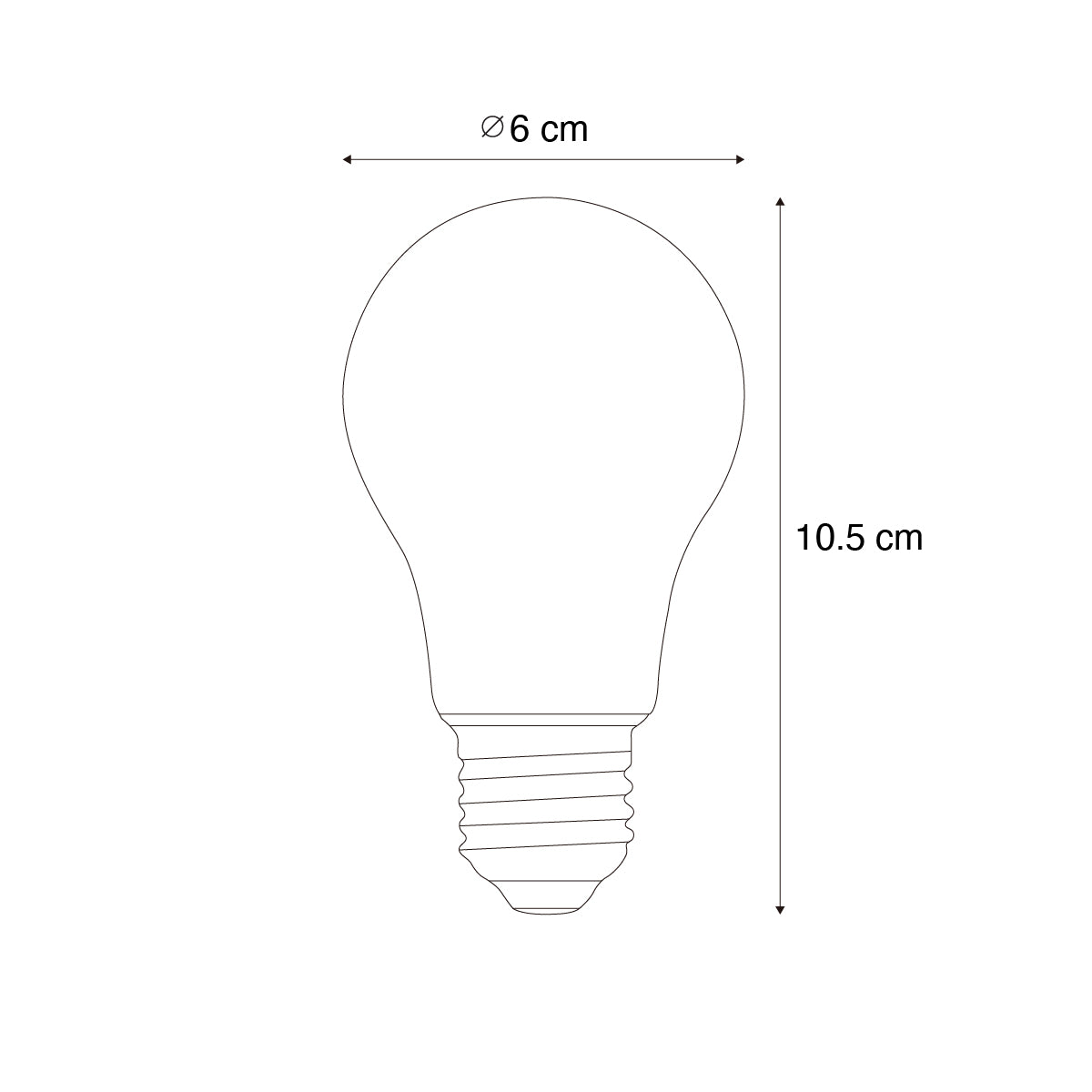 LUEDD E27 LED lamp A60 helder 3W 320 lm 2700K