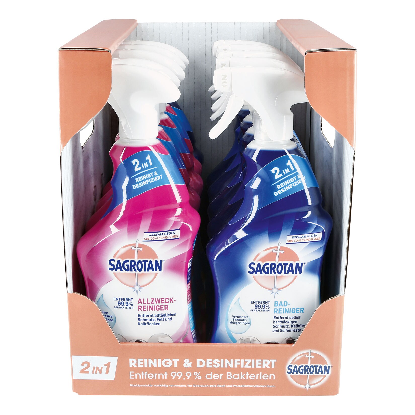 Sagrotan Reiniger 750 ml, verschiedene Sorten, 10er Pack