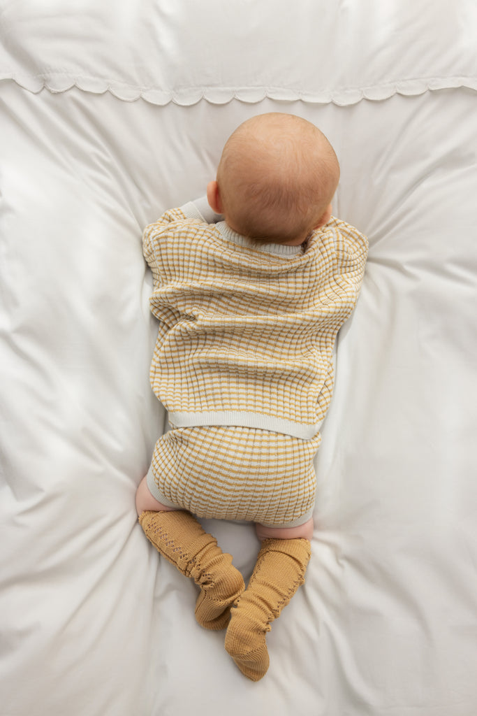 Tuk, Strik bluse - Morning Dew Stripe