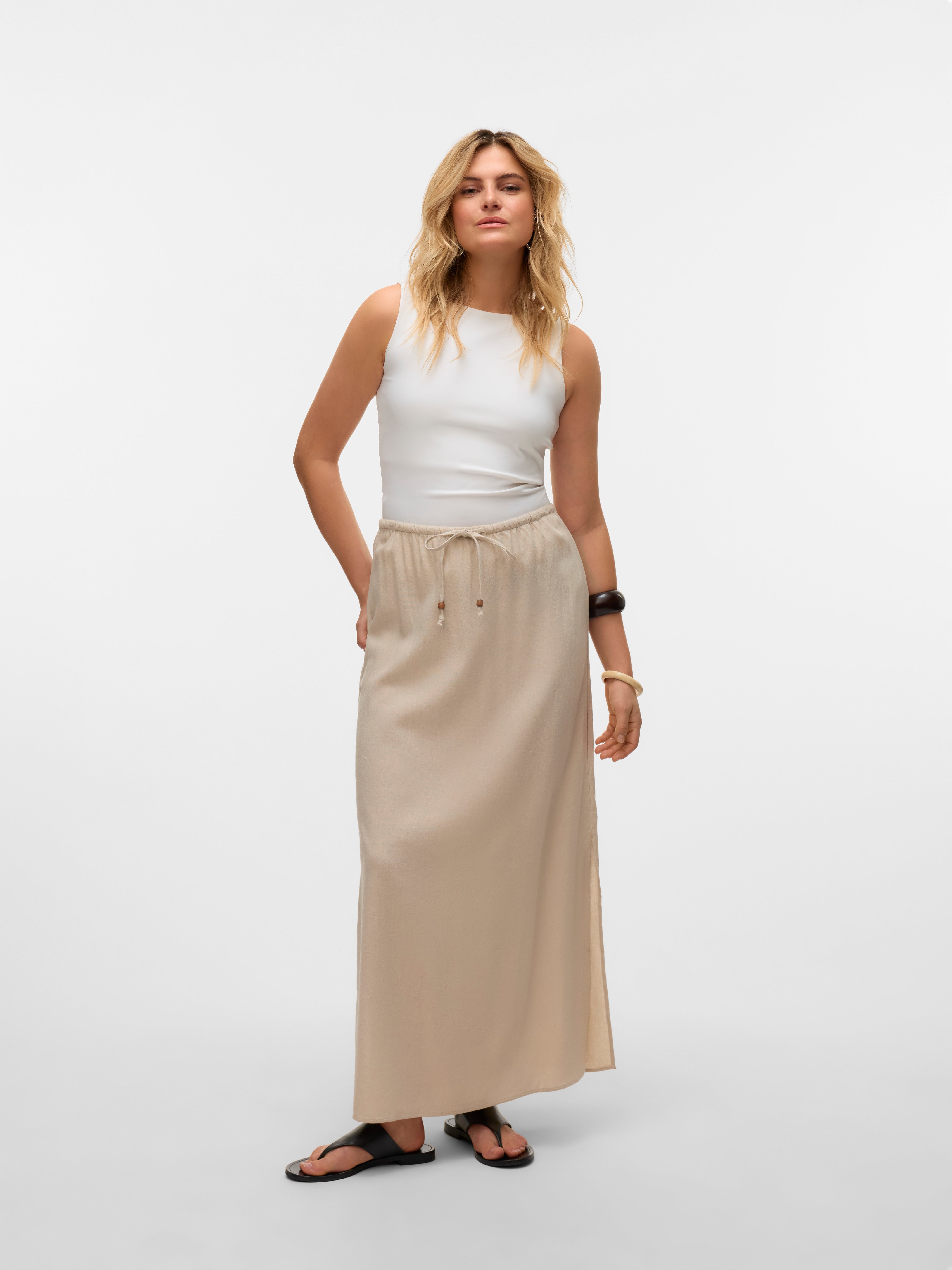 VMMYMILO Mid waist Lange rok