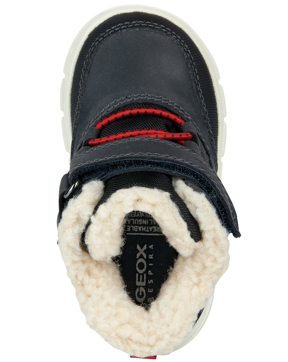 Winterboots WILLABOOM gefüttert in navy/red
