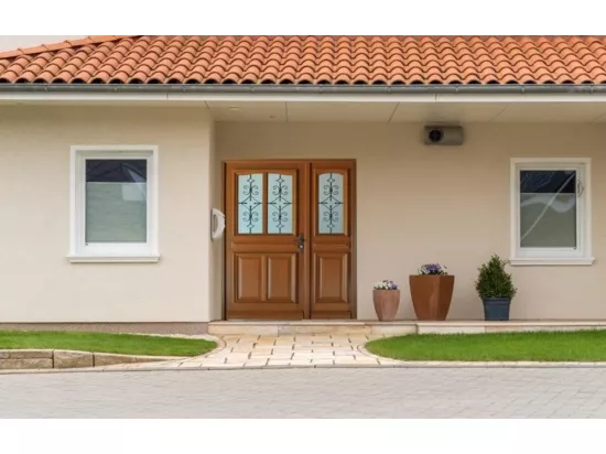 Porte D'Entrée Bois Tiercee Vauban H215 X L140 P,Gauche Côtes Tableau