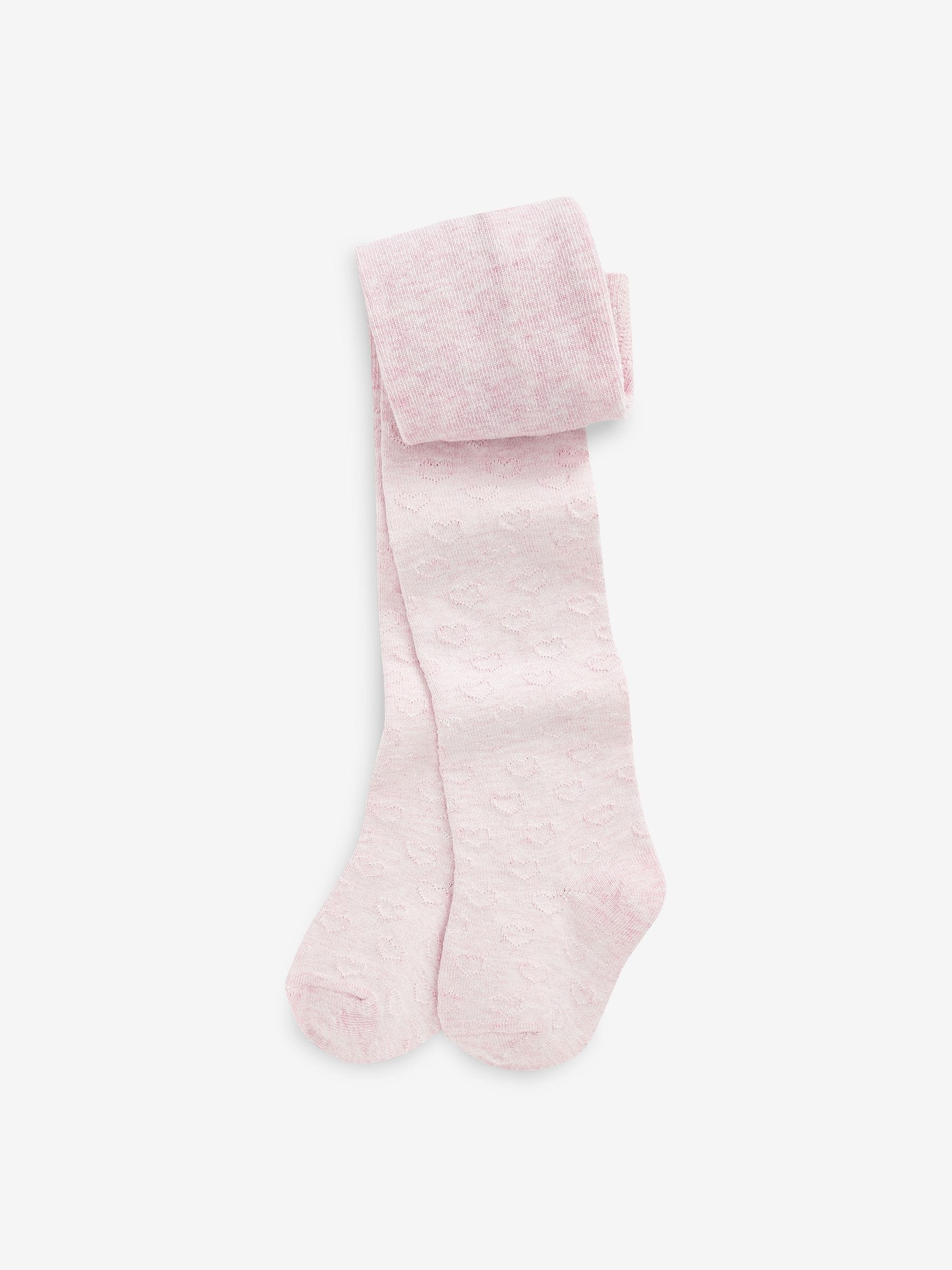 Roze - Katoenrijke maillots met hartjes en textuur