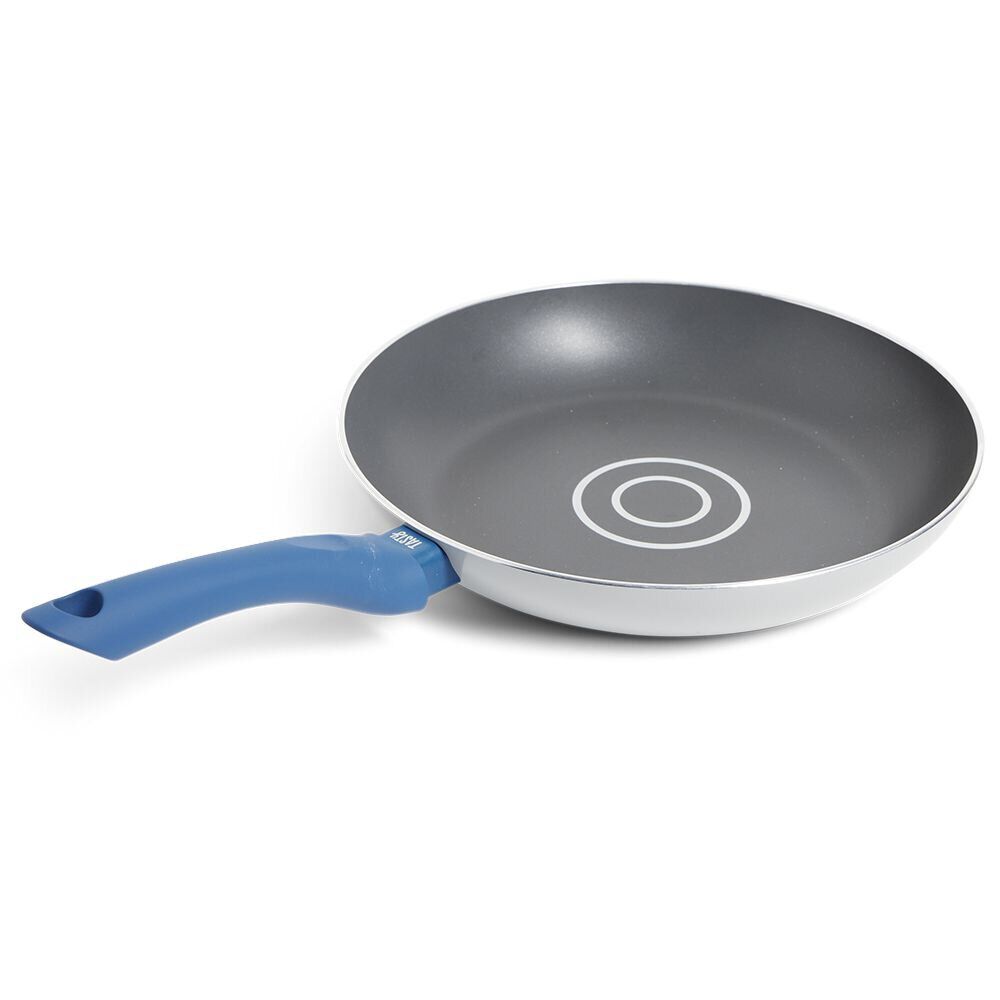 Poêle tous feux Ø24cm aluminium gris et bleu