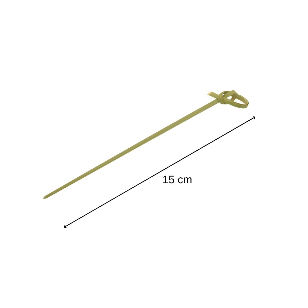 Lot de 100 pics à brochettes en bambou de 15 cm Wood Edition Fackelman