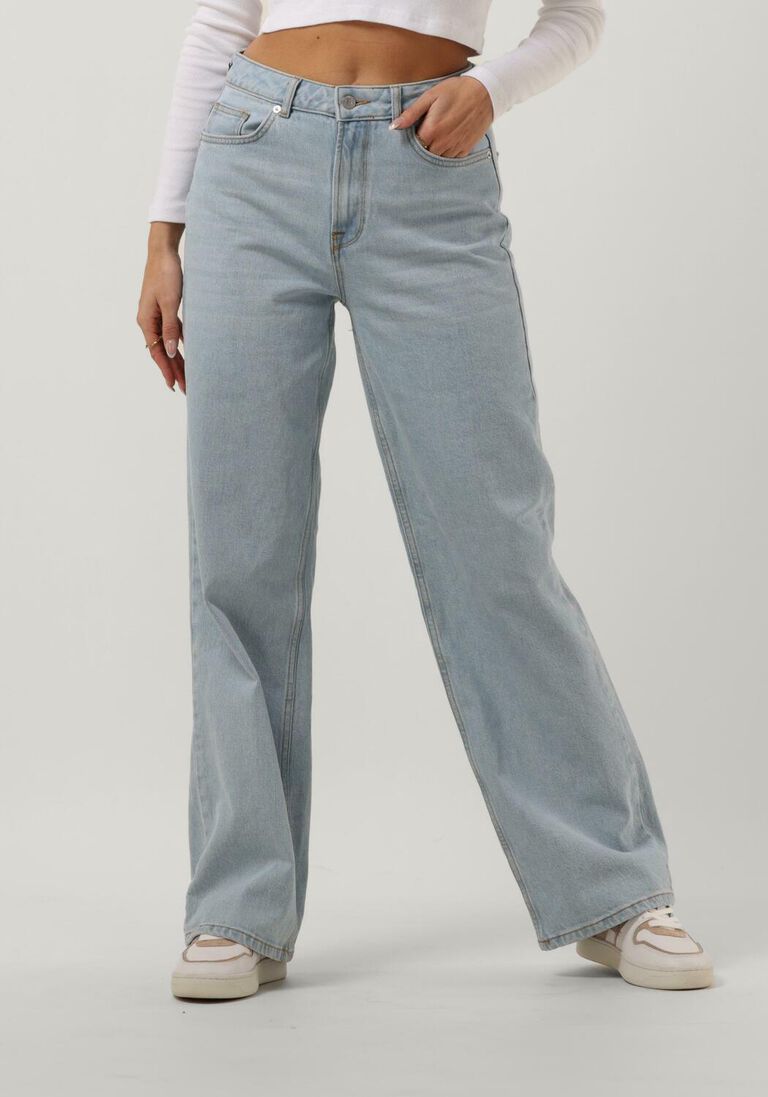 SELECTED FEMME lichtblauwe selected femme wide jeans slfalice-n hw wide lon sky blue jeat