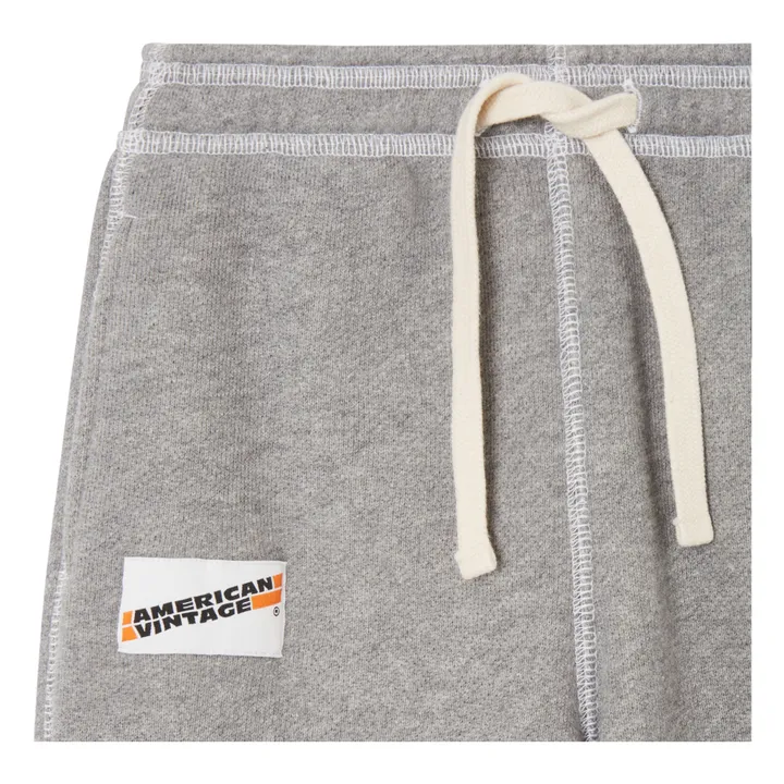 American Vintage Jogger Coton Bio | Gris chiné
