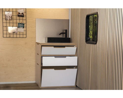 Buildify Campingbox Louis keukenmodule/kast voor VW T5/T6 500x600x720 mm (LxBxH) (zonder montage- en bevestigingsmateriaal)