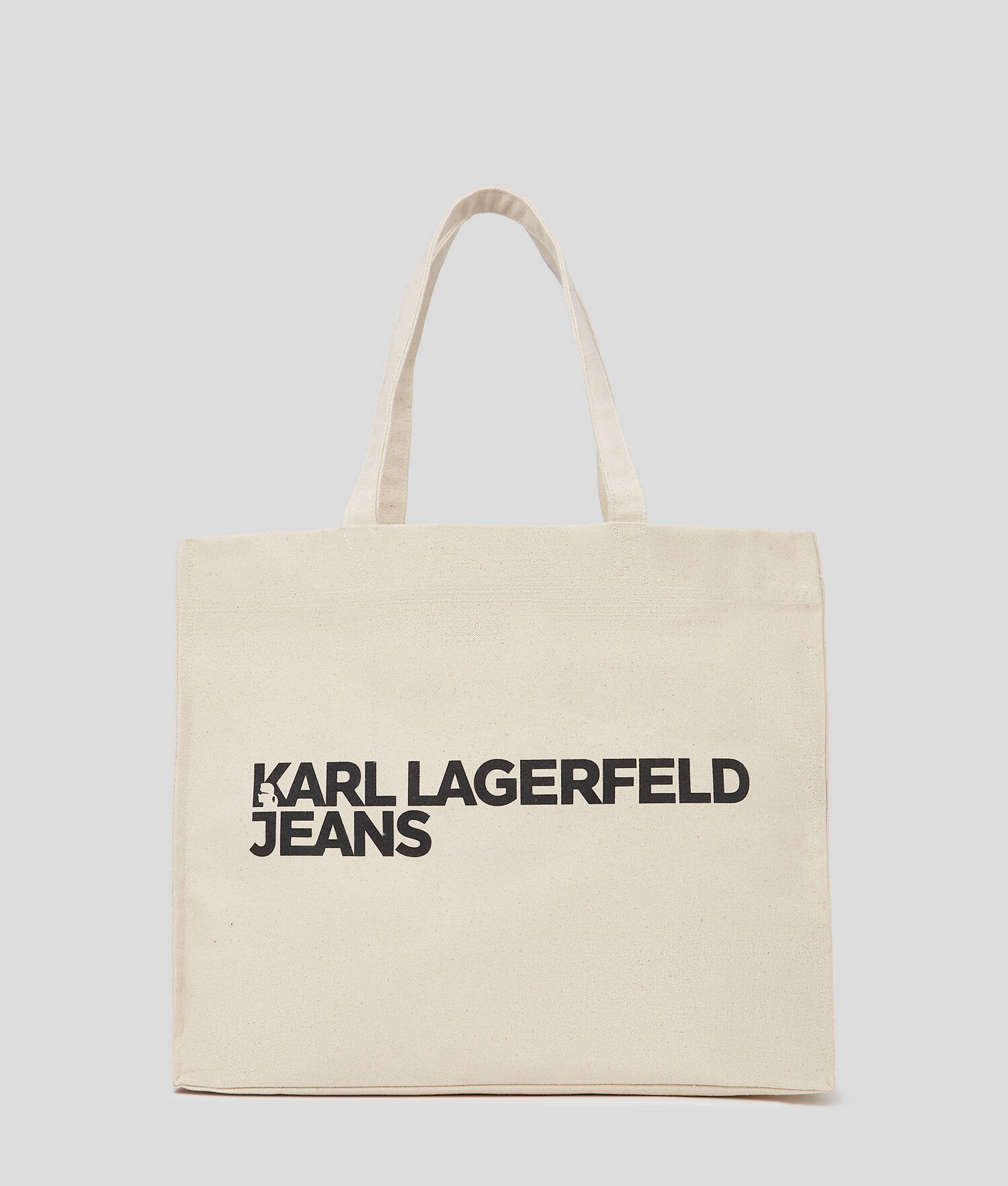 SAC SHOPPER AVEC LOGO KLJ - Naturel