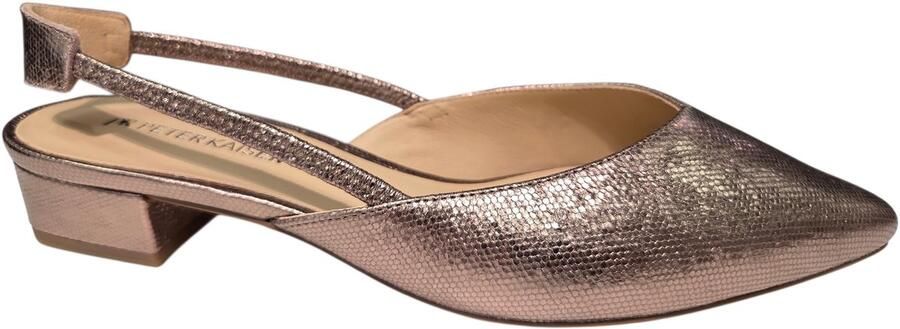 PETER KAISER Slingbacks Dames 79443 Maat: 37 Materiaal: Textiel Kleur: Brons