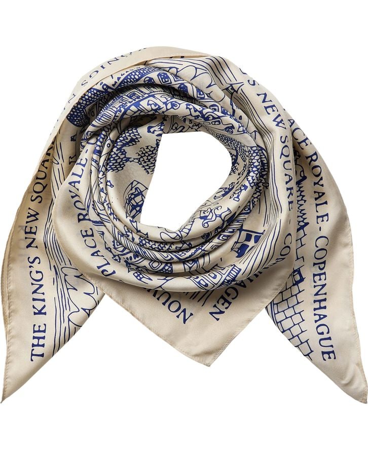 Magasin du Nord Collection Magasin Iconic Scarf 83x83cm Mazarine blue