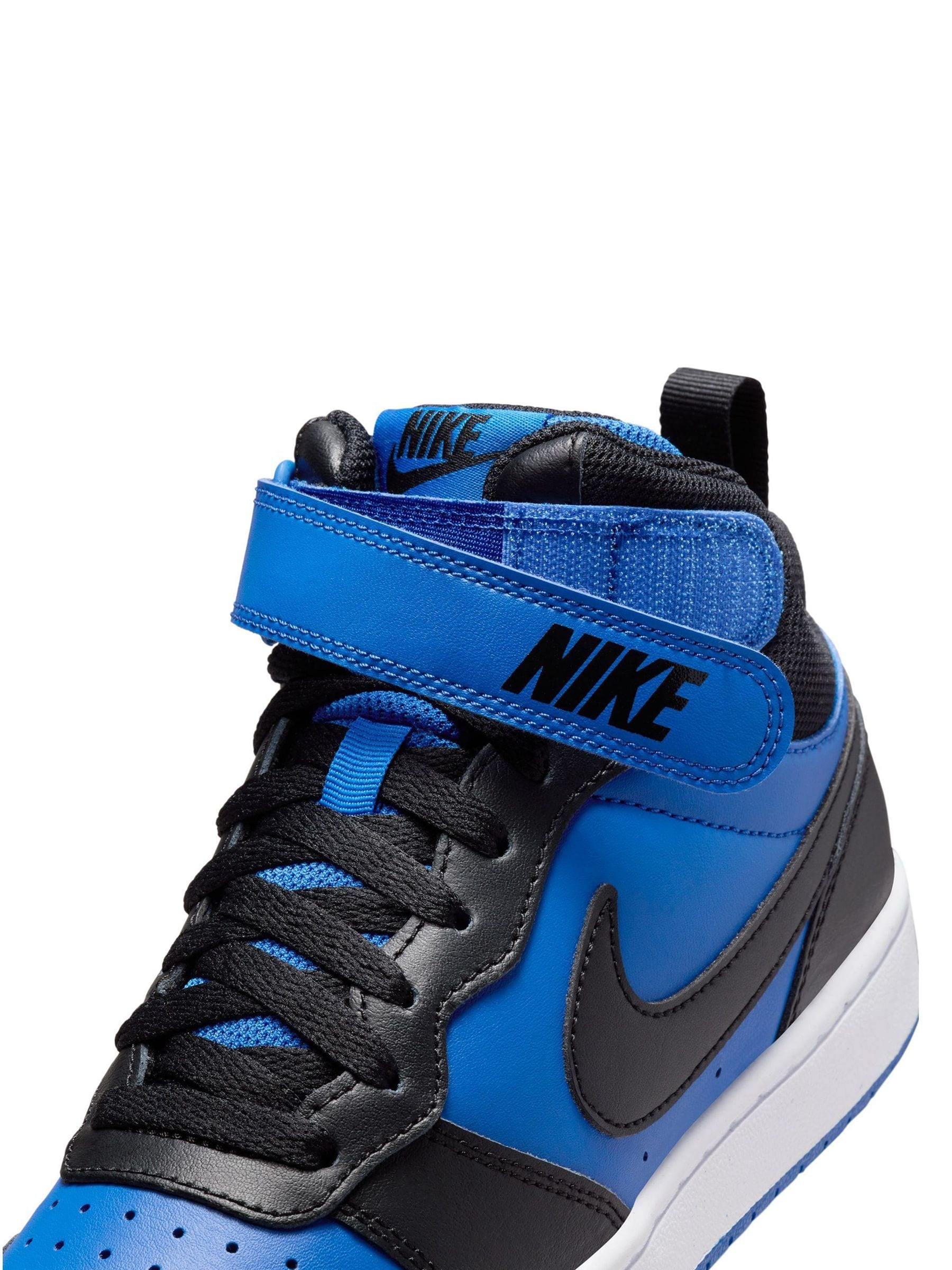 Blauw/Zwart - Nike Court Borough Mid sneakers voor jeugd