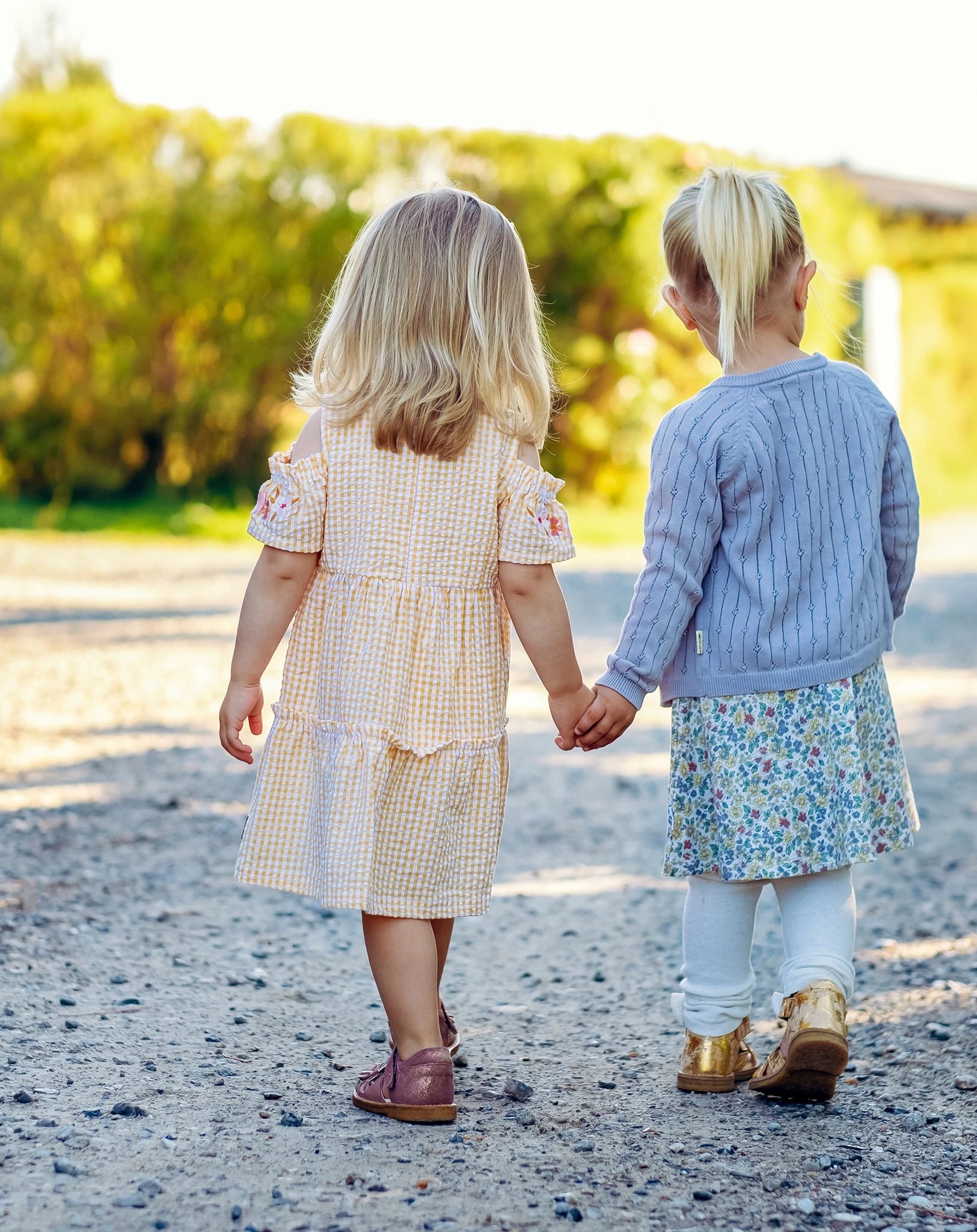 Kurzarmkleid KAIJA kariert in ochre
