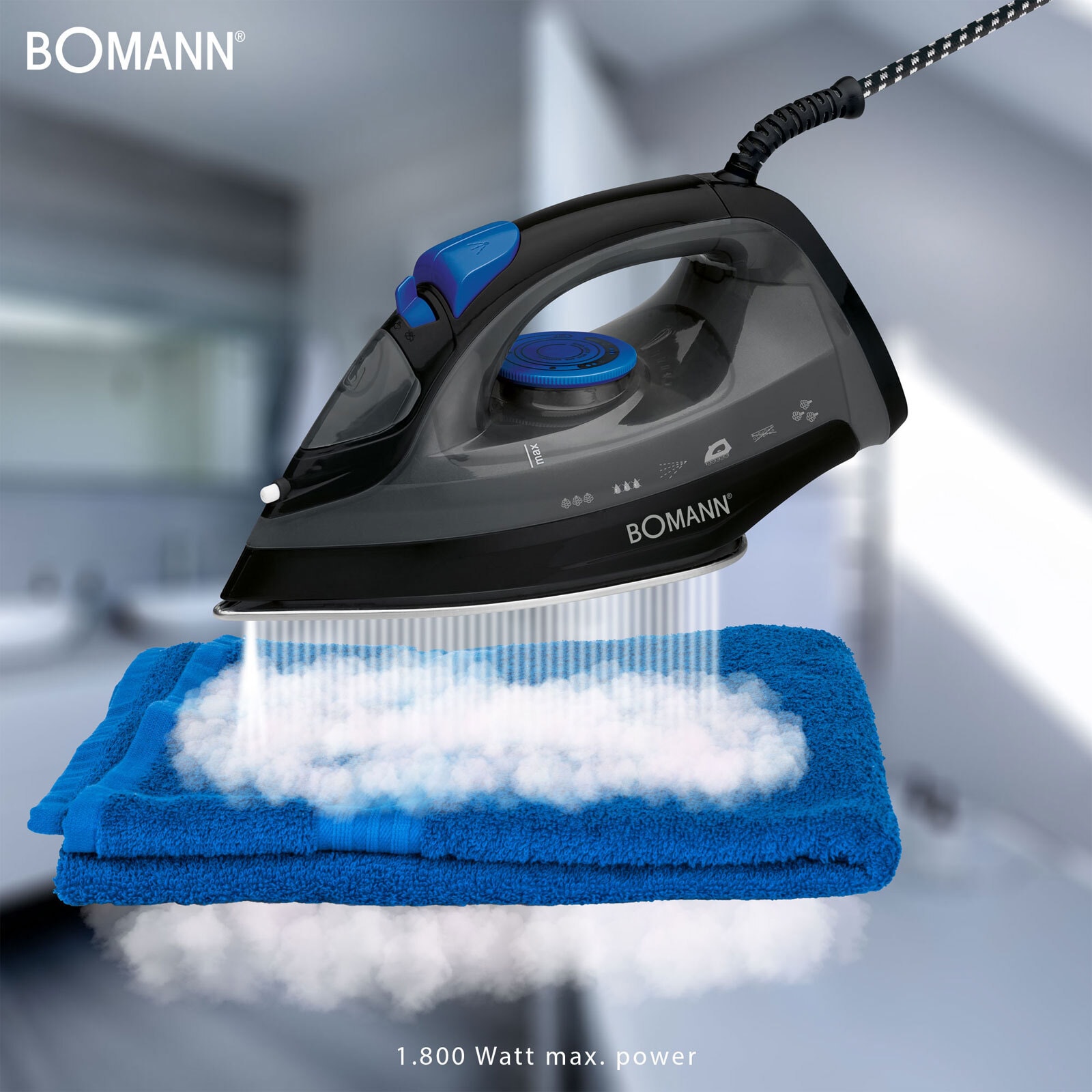 BOMANN Dampfbügeleisen Grau DB 6003 CB