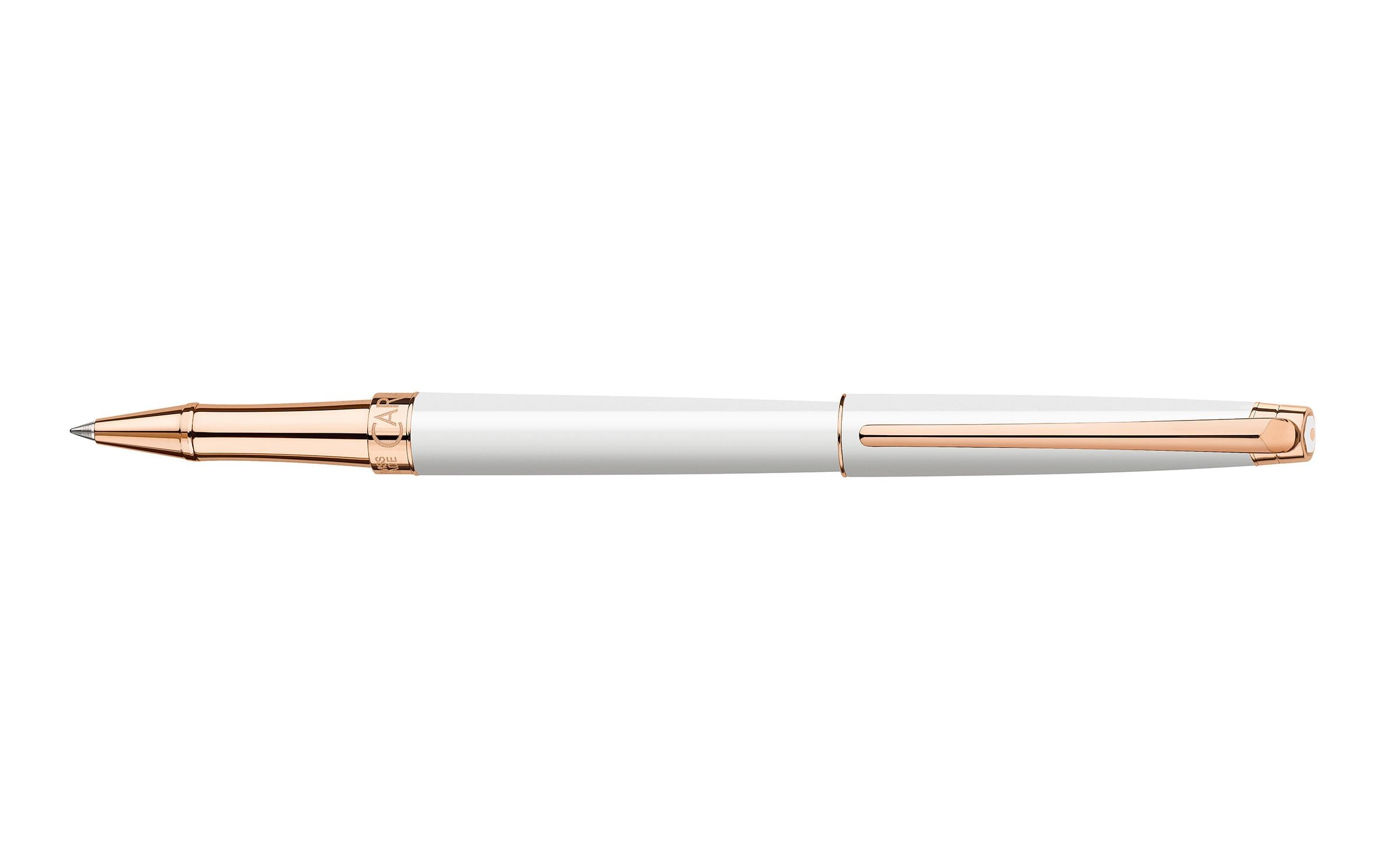 Rollerball Léman Weiss Roségold Fein (F)<br>Eleganter Rollerball