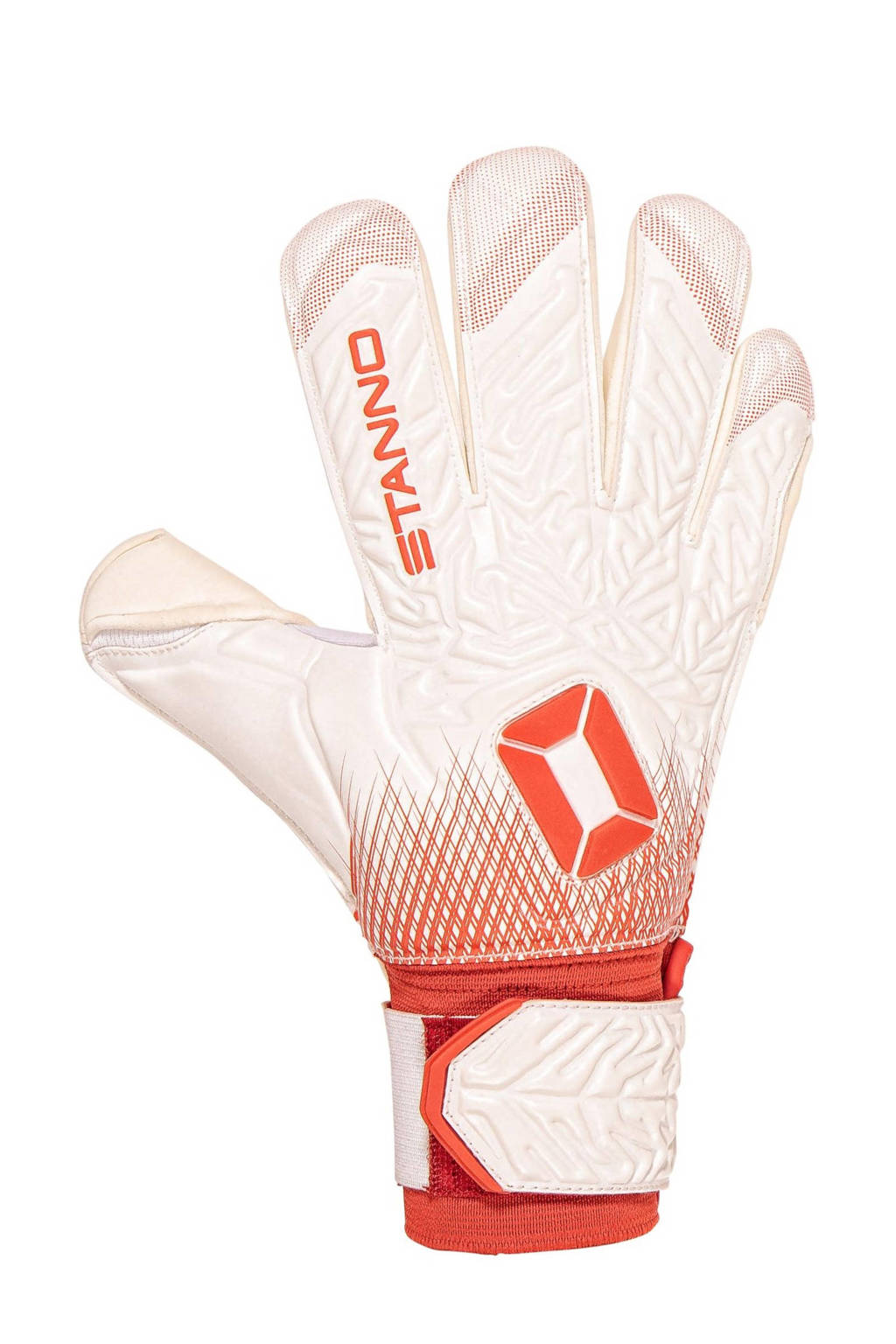 Juniorkeepershandschoenen ecru/rood