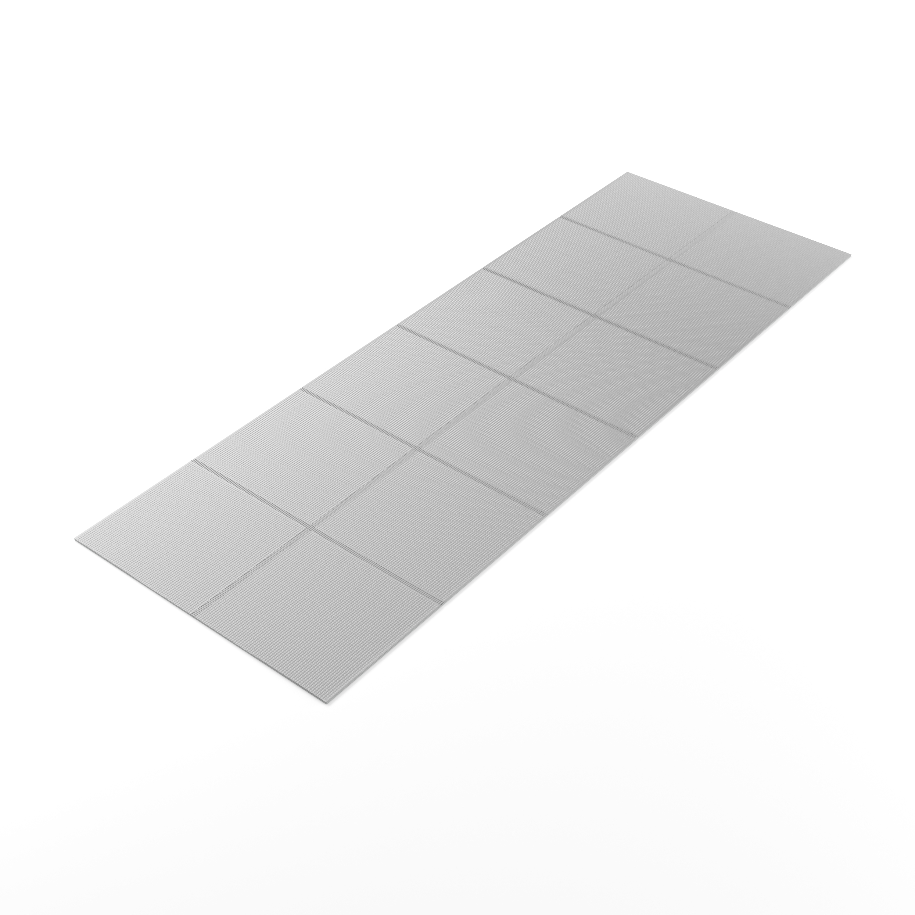 Yogamatte faltbar grau 173 x 61 x 0.4 cm
