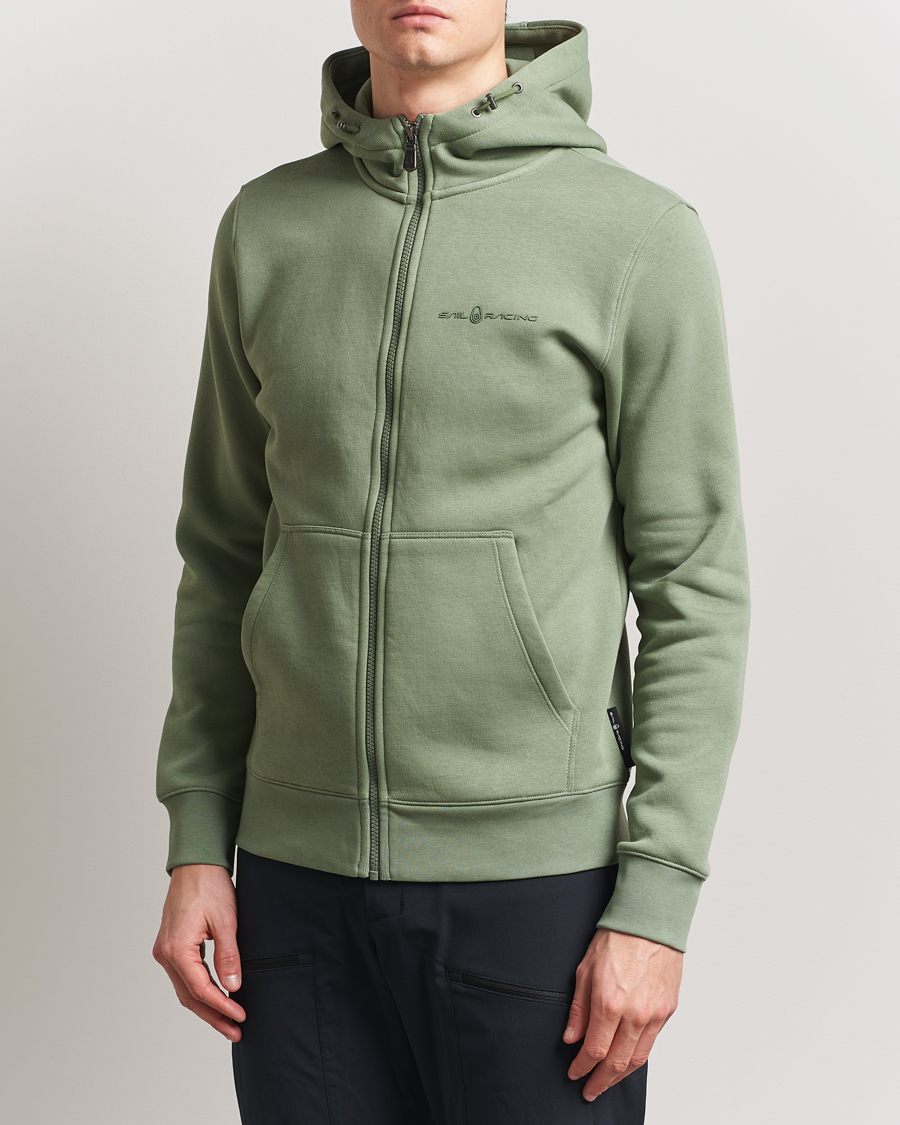 Sail Racing Bowman Full Zip Hoodie Hedge Green