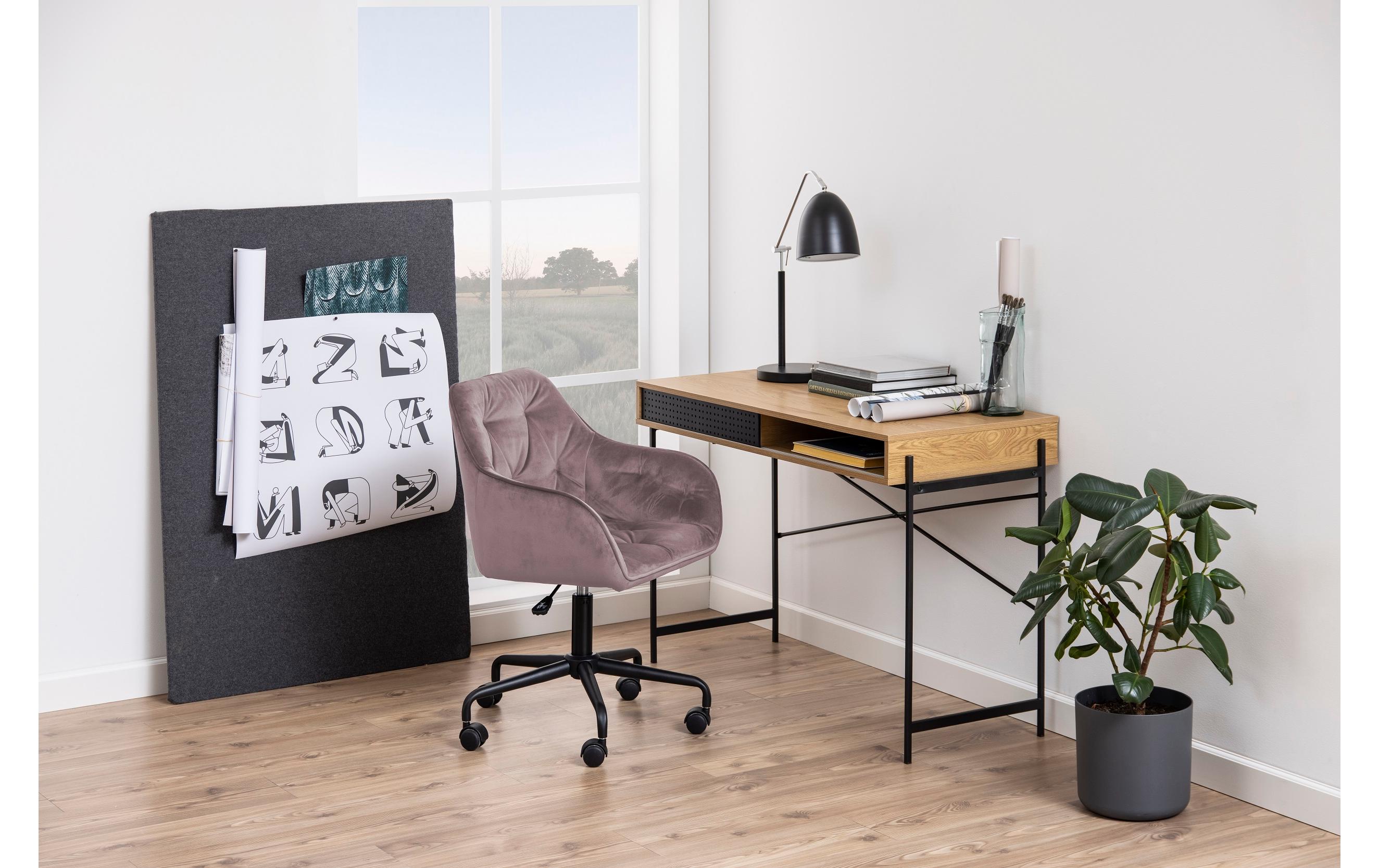 Bürostuhl Brooke, mit Bremsrollen, Dusty Rose<br>Schreibtischstuhl