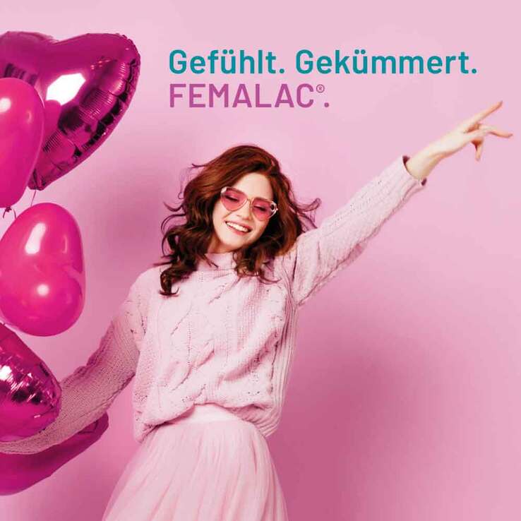 Femalac D-Mannose + Lactobazillen Pulver zur H.e.L.z.E., 28 St