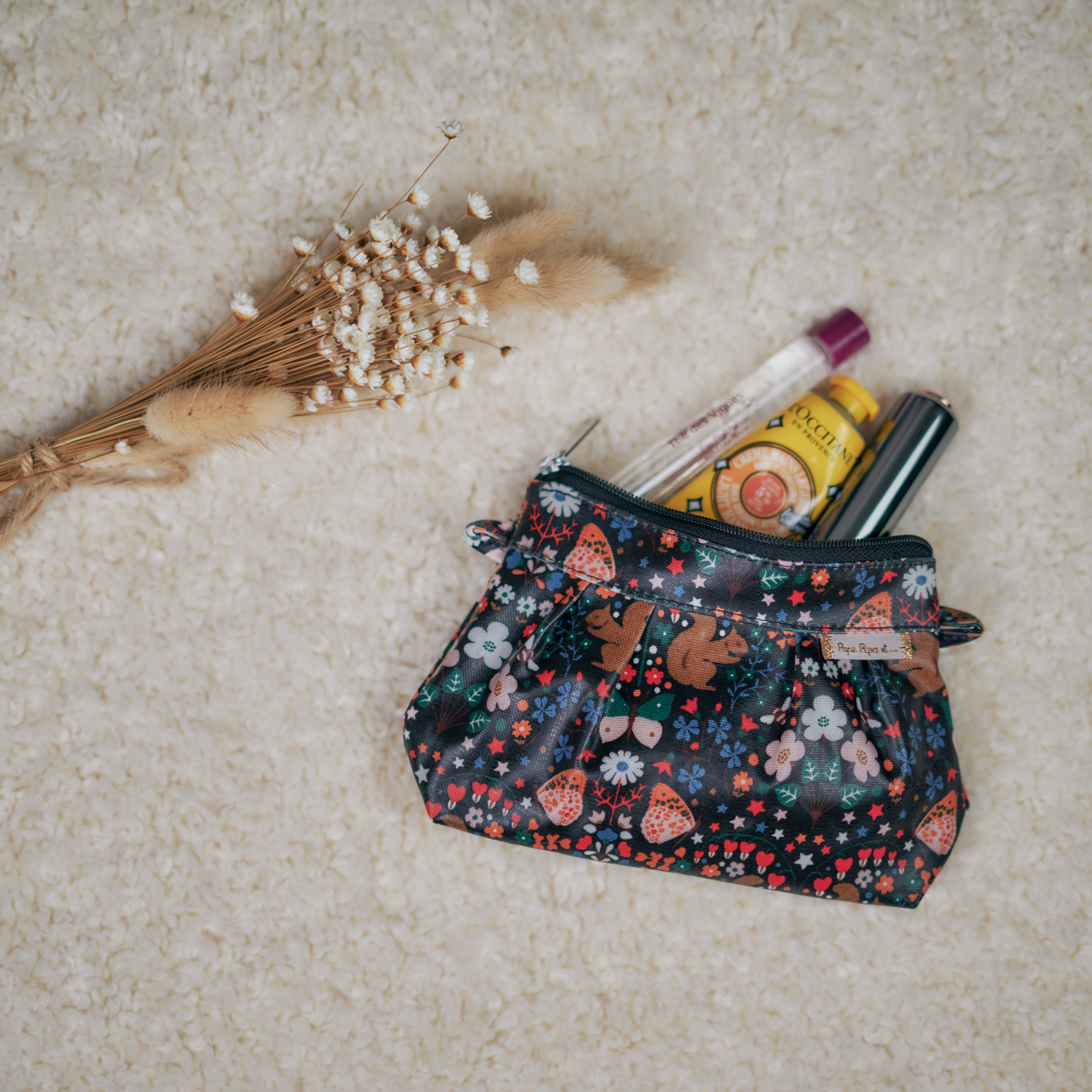Mini Pochette Plissée Casse Noisette