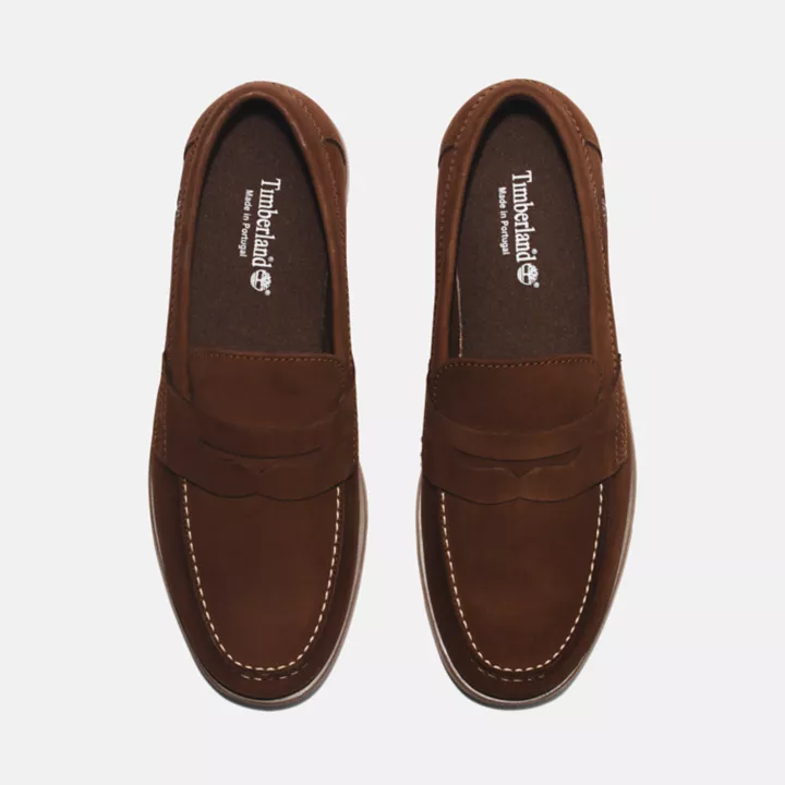 Chaussure bateau classique pour homme en marron