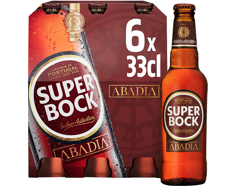 CERVEJA SUPER BOCK ABADIA COM ÁLCOOL TARA PERDIDA 6X0.33L