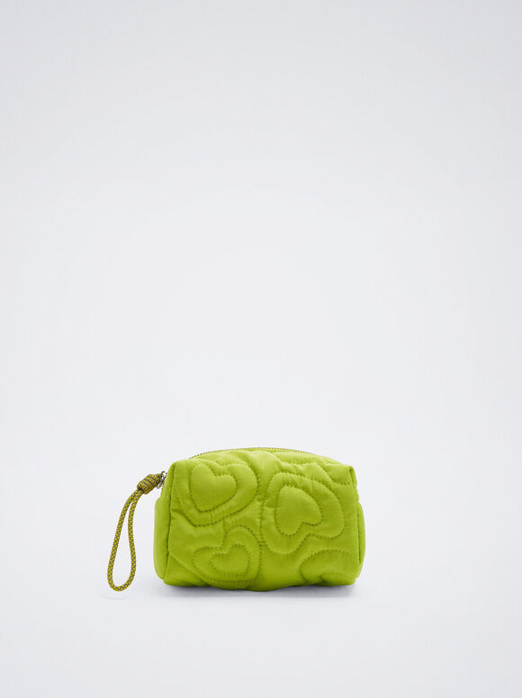Nécessaire acolchoada em nylon - Amarela