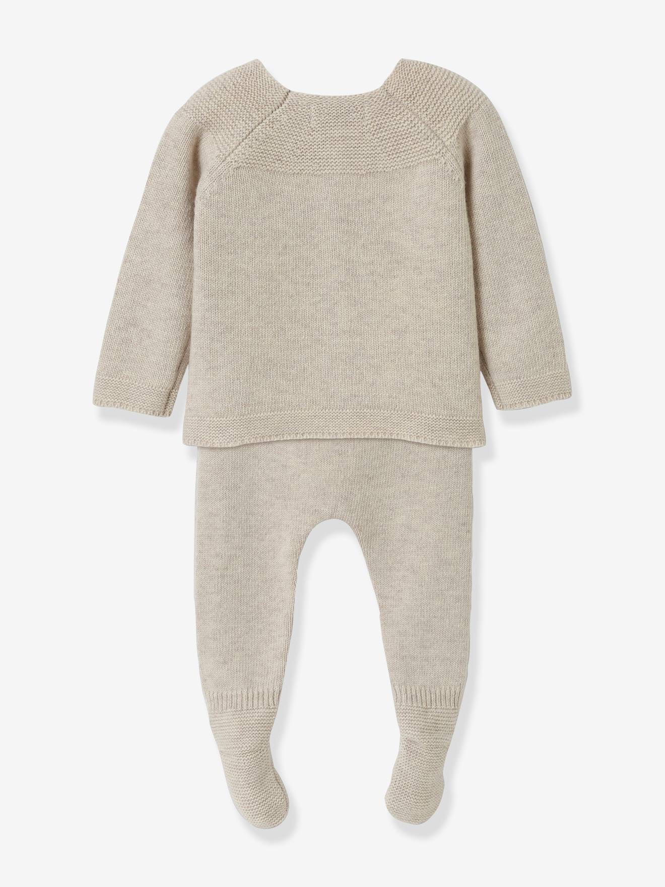 Conjunto de tricô para bebê