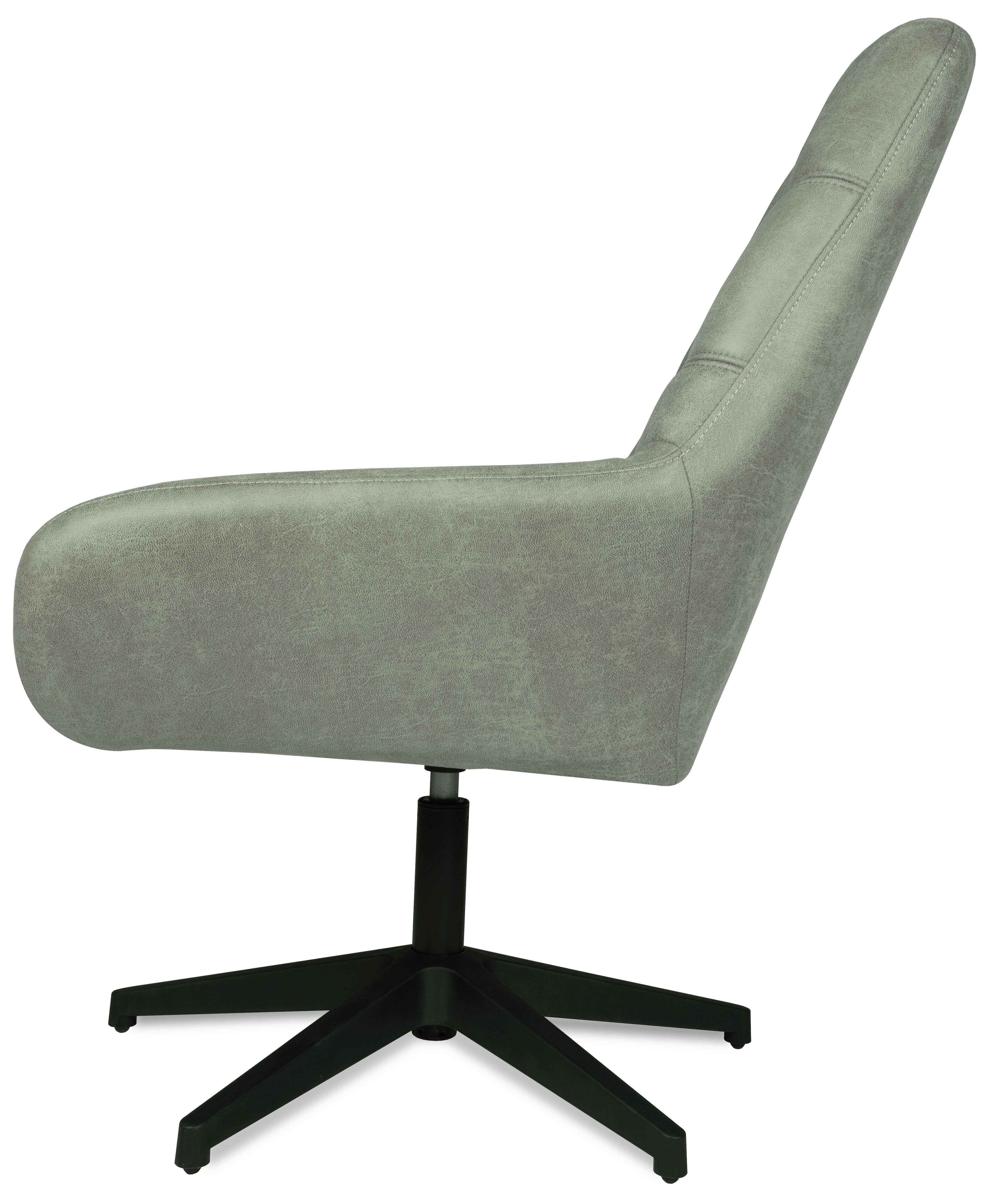 Draaifauteuil - Chicago Grey Toma B73 x D76.5 x H95.5 cm