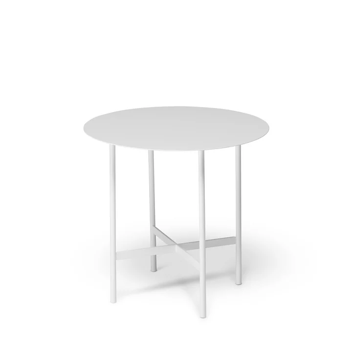 Müller Möbelfabrikation - BETA Beistelltisch, Ø 44 cm, signalweiss