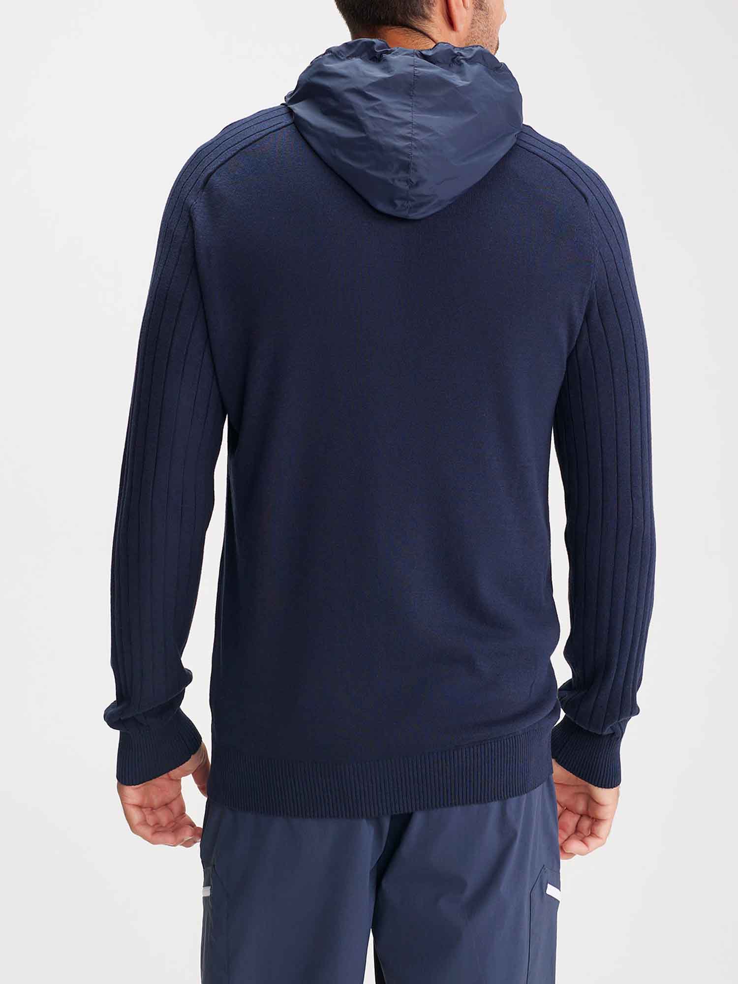 Gilet Homme A Capuche Esprit Sport Marine