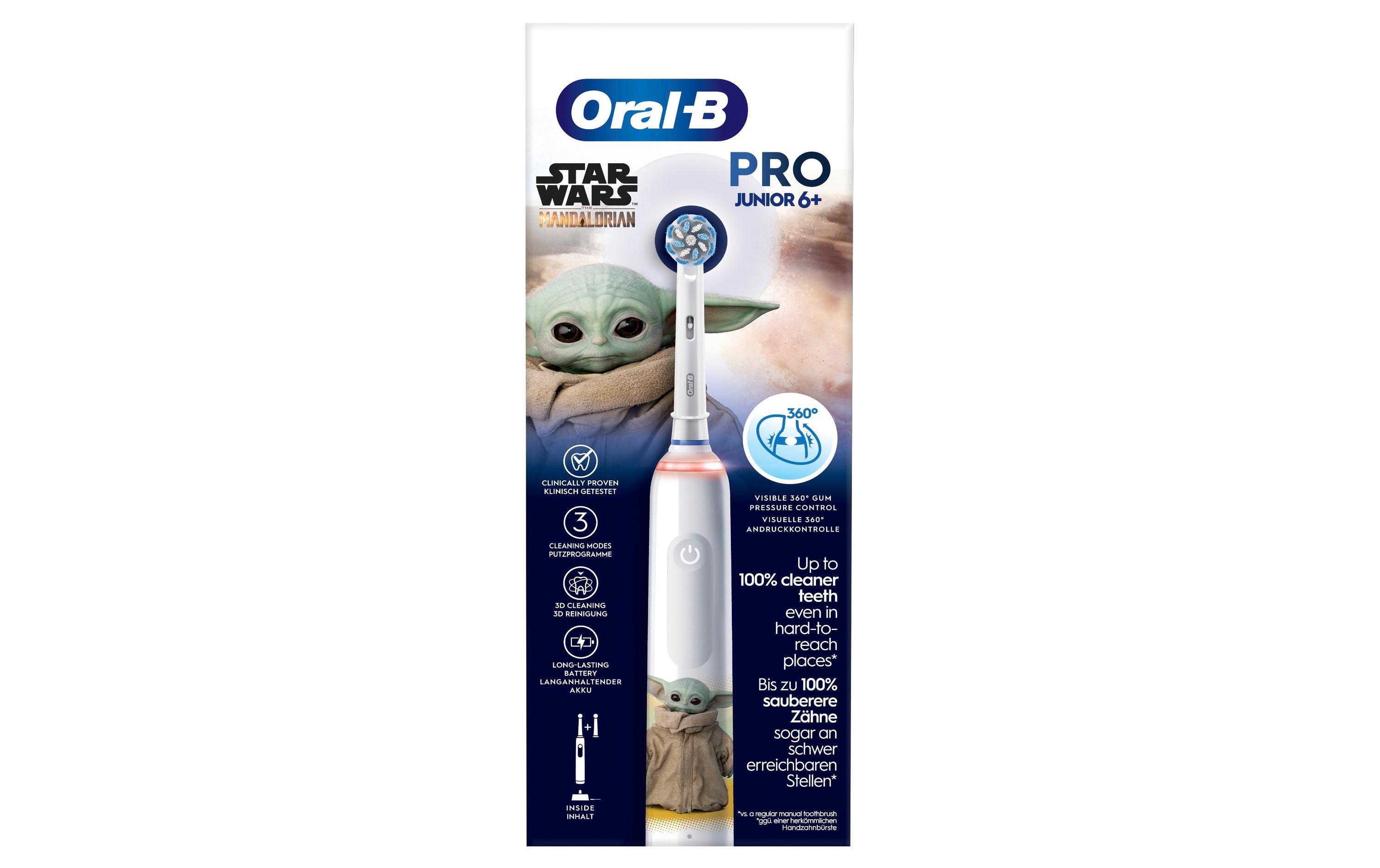 Rotationszahnbürste Junior Pro Star Wars WeissElektrische Zahnbürste
