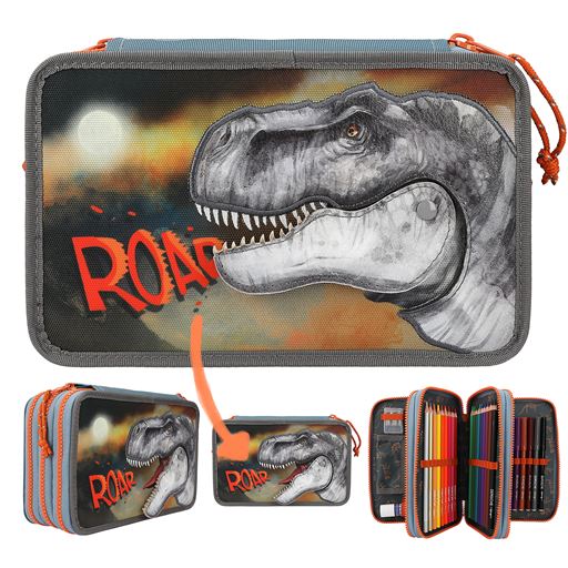 Dino World Roar Trippel Penalhus, Blå