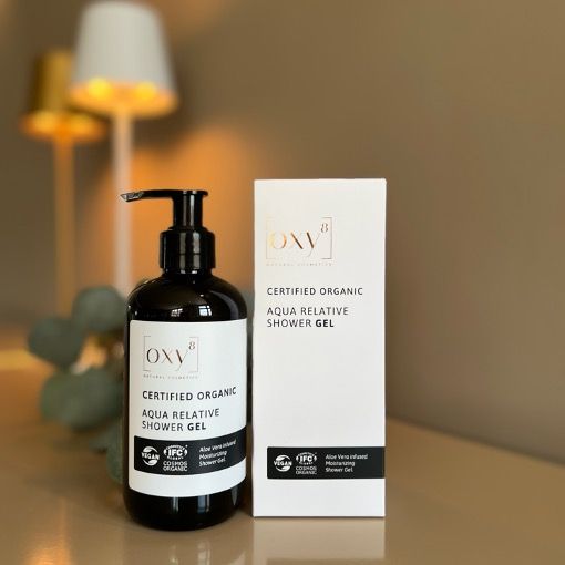 oxy8 Naturkosmetik AQUA RELATIVE SHOWER GEL – Pflegendes Duschgel. Beruhigt Hautprobleme