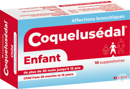 Élerté Coquelusedal Enfants 10 Suppositoires
