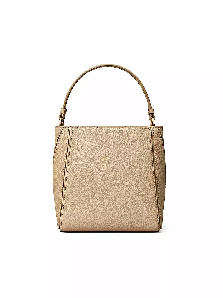TORY BURCH Ledertasche - Bucket Bag MCGRAW beige