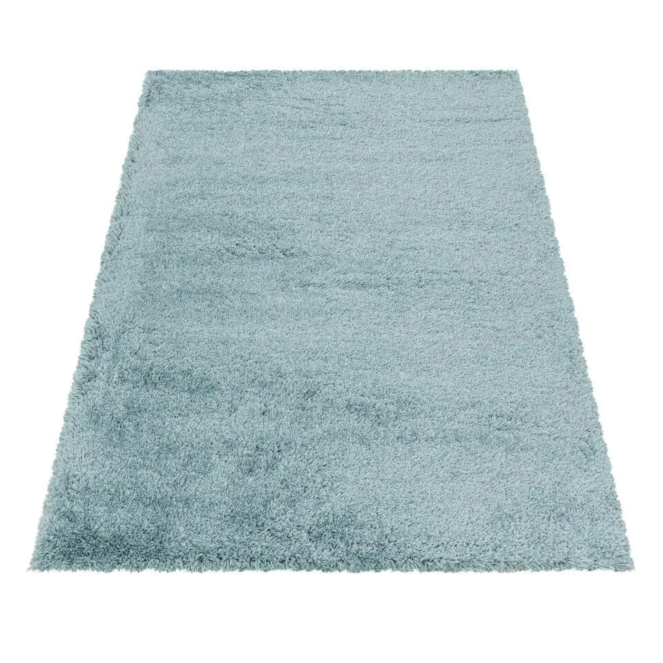 Pearl Soft Hoogpolig Vloerkleed Blauw - 200x290 CM