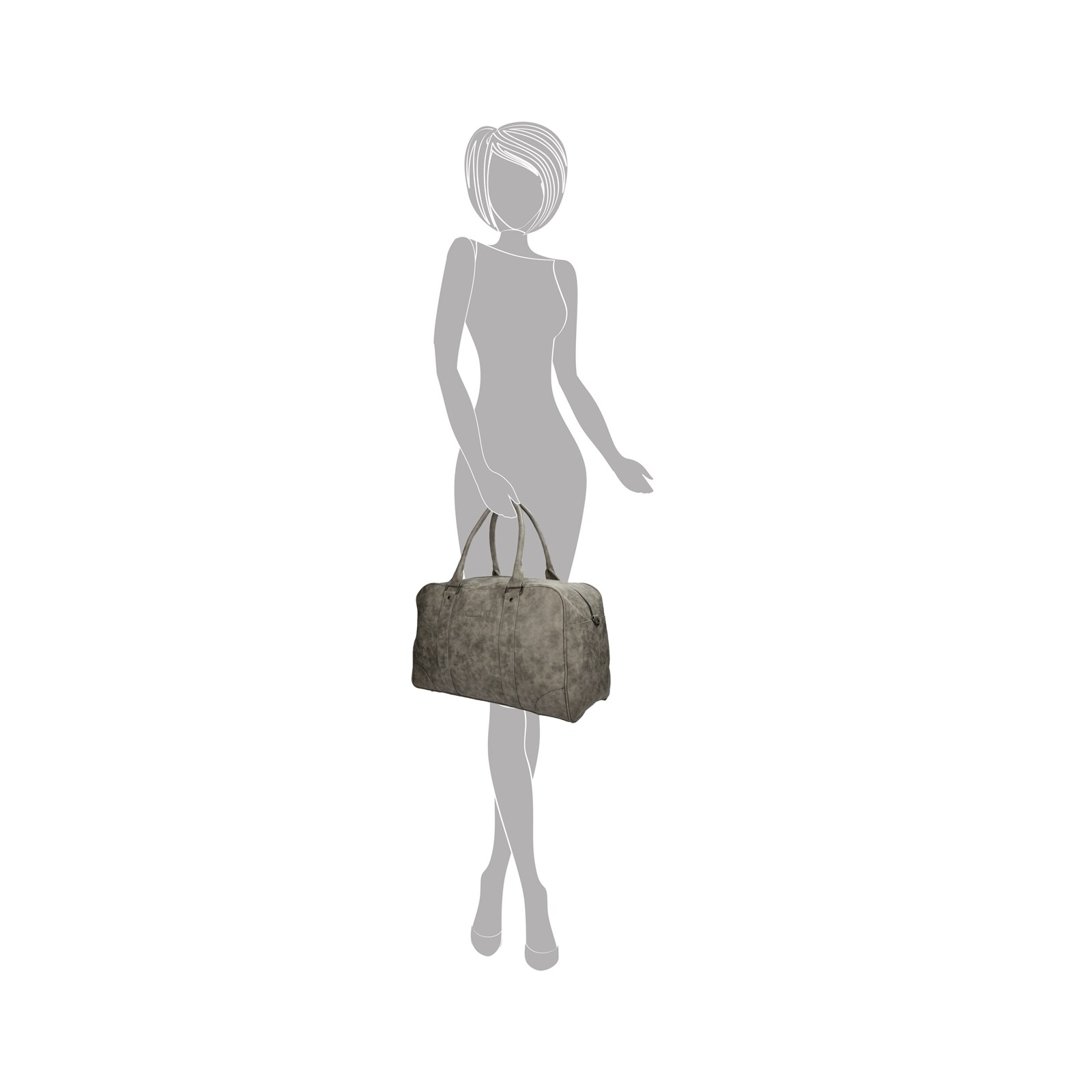 HTI-Living Weekendtasche Reisetasche Kunstleder