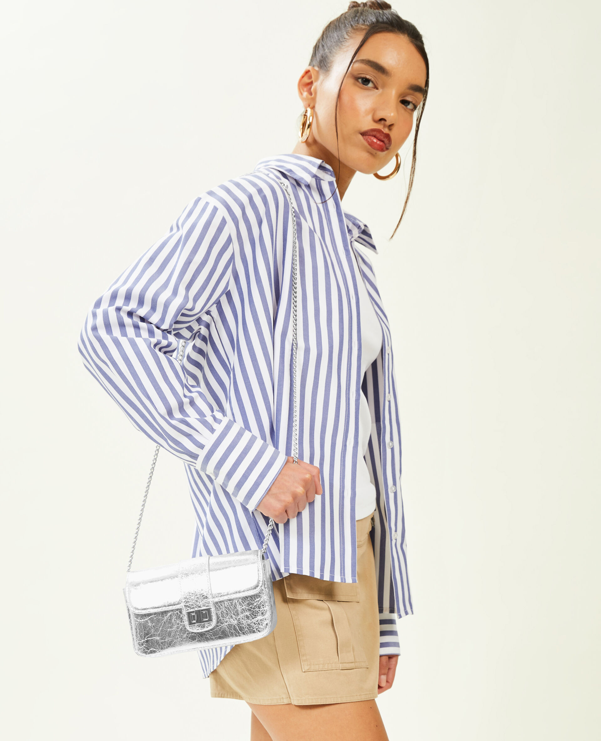 Petit sac irisé - Argenté