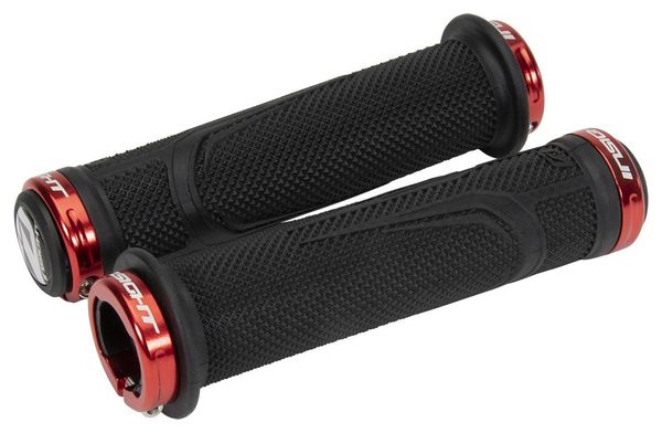 Paire de Grips Insight C.O.G.S 145mm (Noir Lock Rouge)