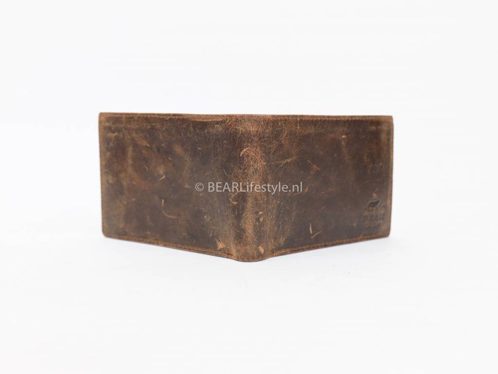 Billfold 'Jan' vintage bruin Vintage bruin