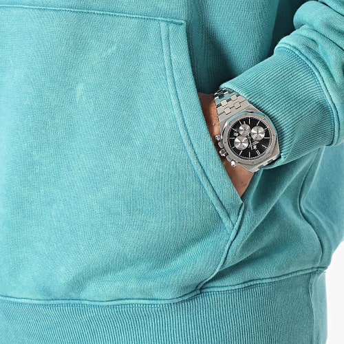 Sweat Capuche All Szn IB4074 Turquoise