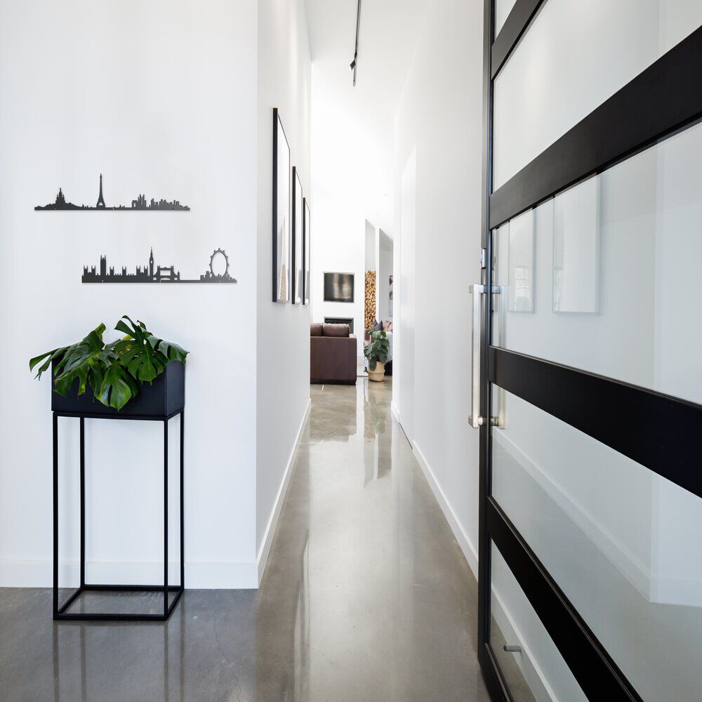 Décoration murale Paris métal noir 55cm