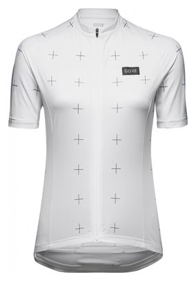 Maillot Manches Courtes Femme Gore Wear Daily Blanc Noir